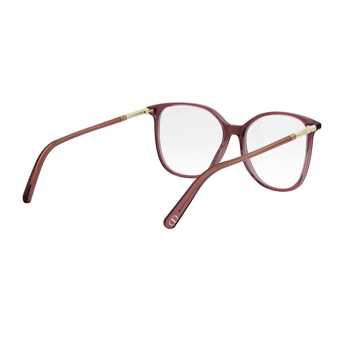 MINI CD O B6I 3500 Transparent Bordeaux Rosso Acetate Occhiali Da Vista