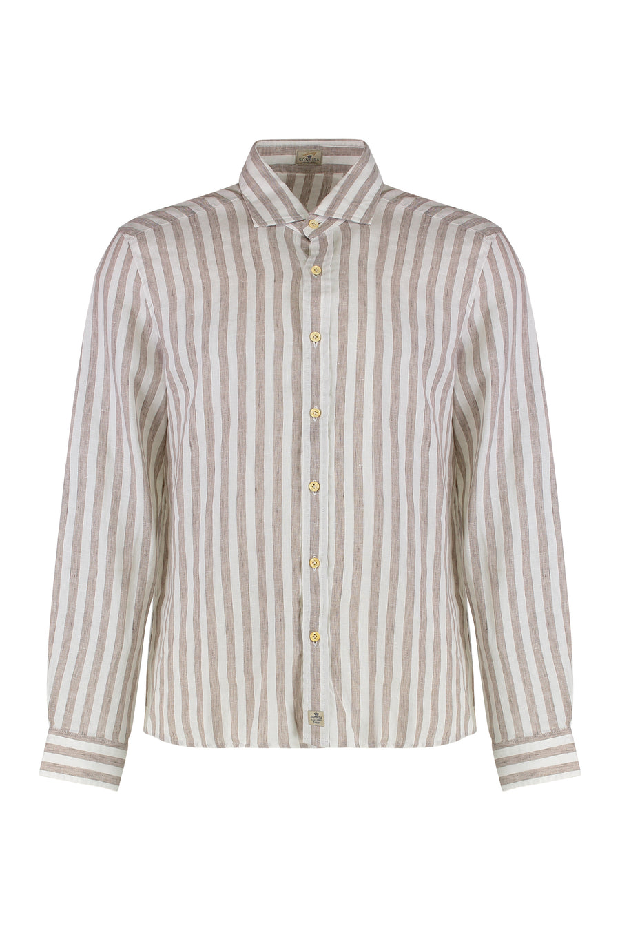 Striped Linen Shirt Beige