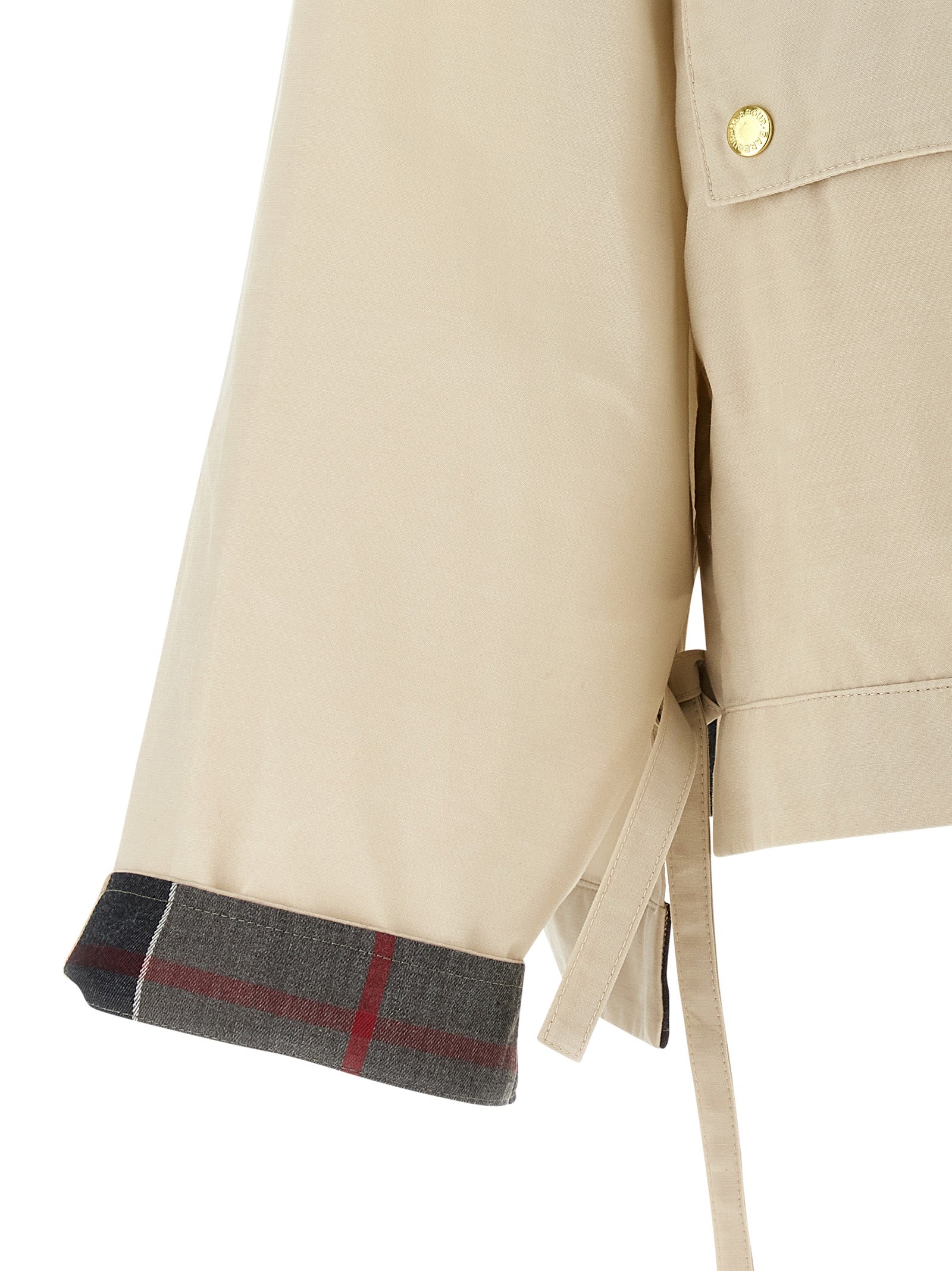 Medland rain jacket Beige Cotton Polyamide Down Jacket, Parka, Casual