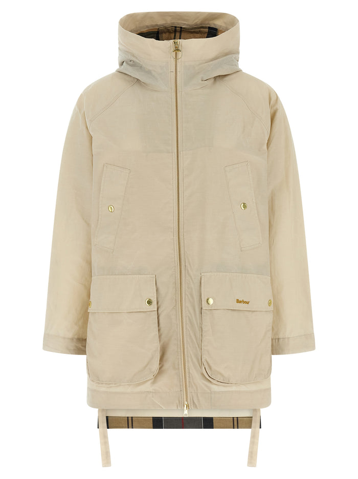 Middlemarch rain jacket Beige Cotton Polyamide Down Jacket, Parka, Casual