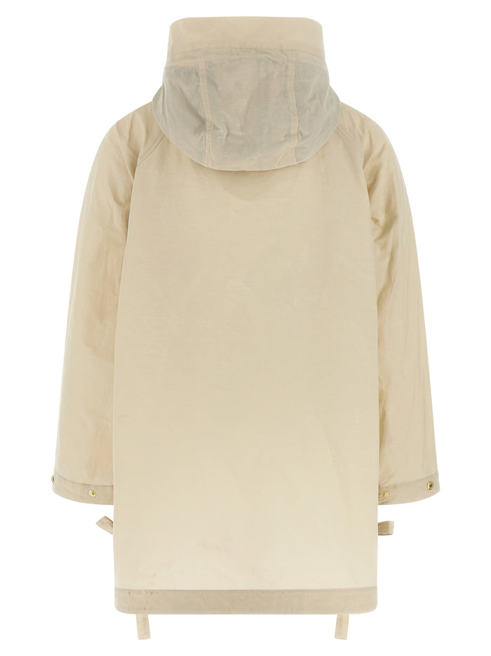 Middlemarch rain jacket Beige Cotton Polyamide Down Jacket, Parka, Casual