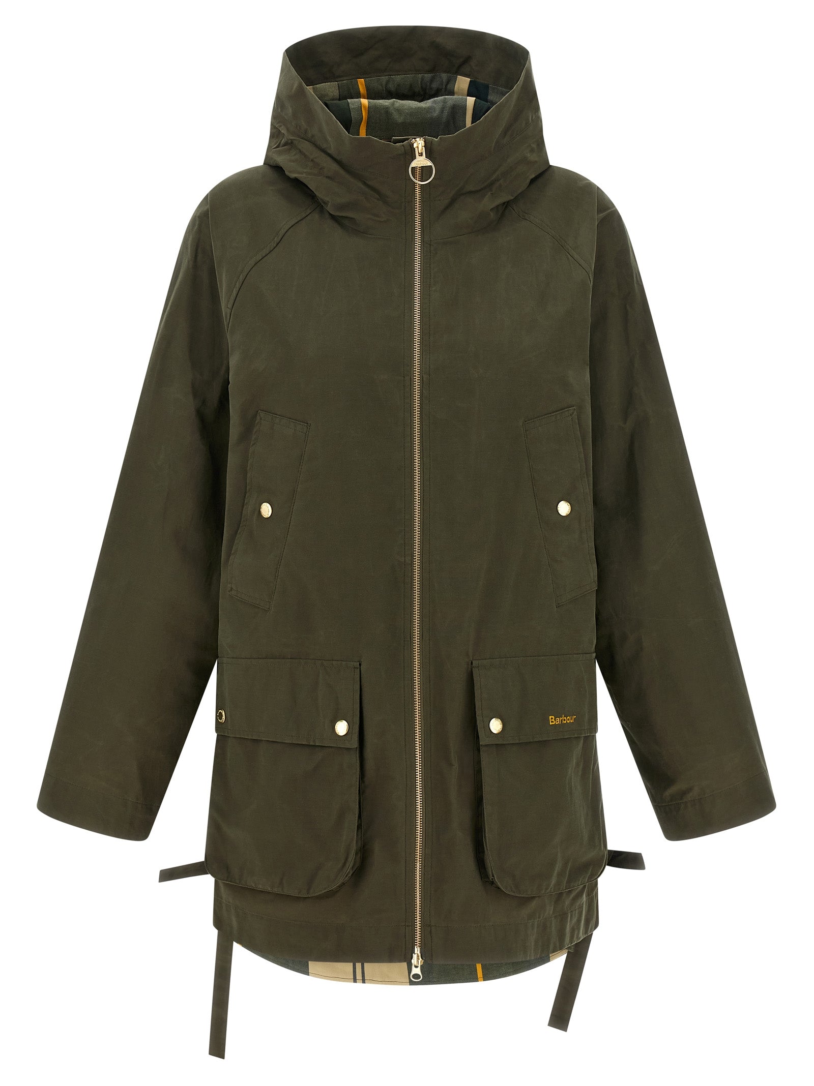 Middlemarch rain jacket Green Cotton Polyamide Down Jacket, Parka, Casual
