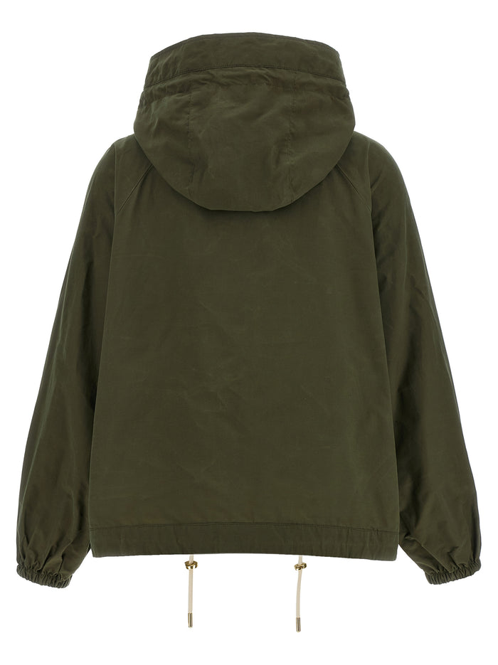 Hawkridge rain jacket Green Cotton Polyamide Down Jacket, Parka, Casual