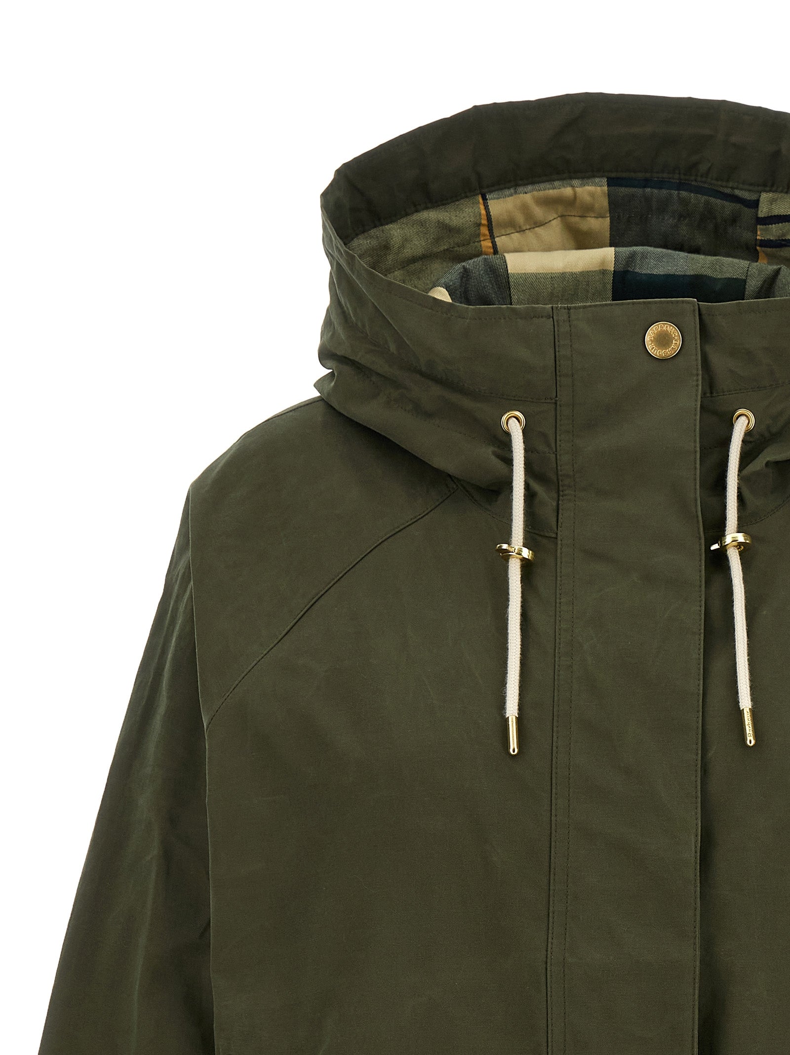Hawkridge rain jacket Green Cotton Polyamide Down Jacket, Parka, Casual