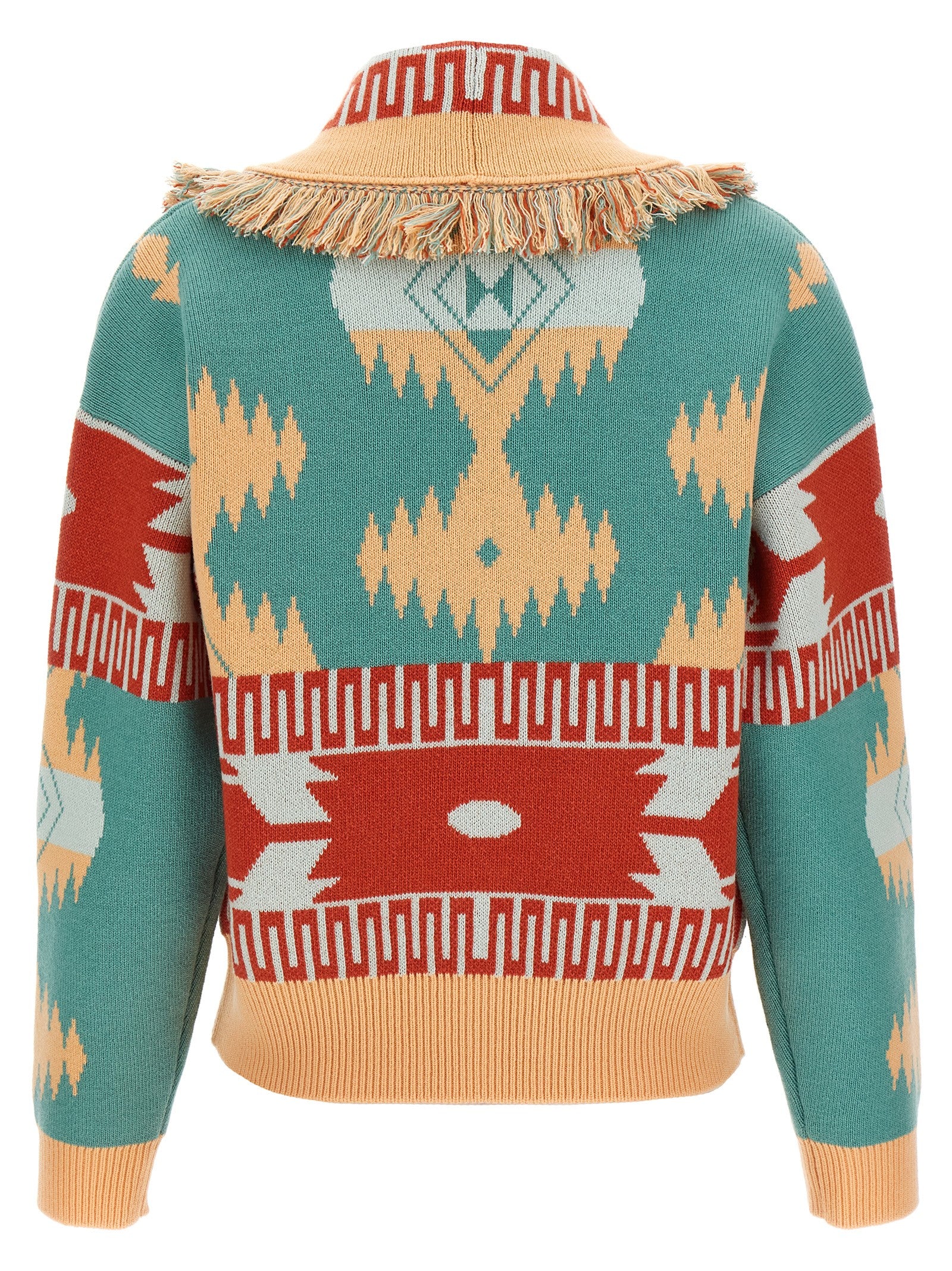 Icon Thistles Multicolor Wool Cachemire Sweater, Cardigans