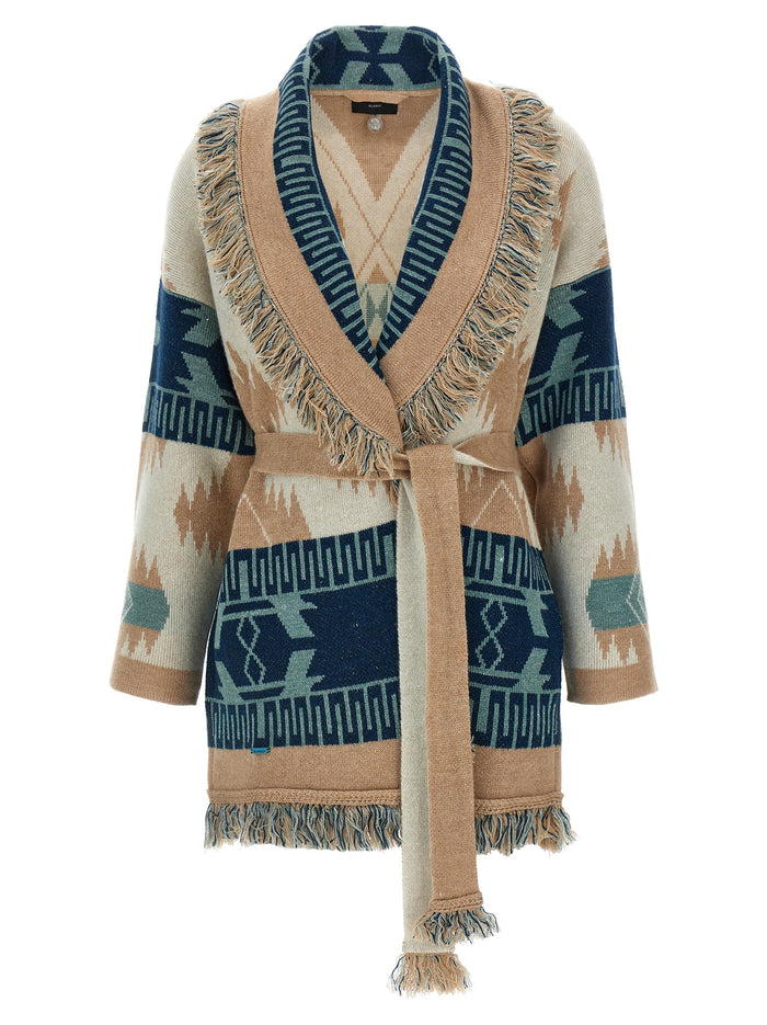 Icon cardigan Multicolor Cachemire Linen Sweater, Cardigans