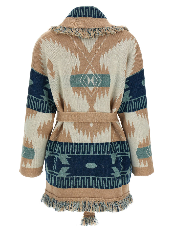 Icon cardigan Multicolor Cachemire Linen Sweater, Cardigans