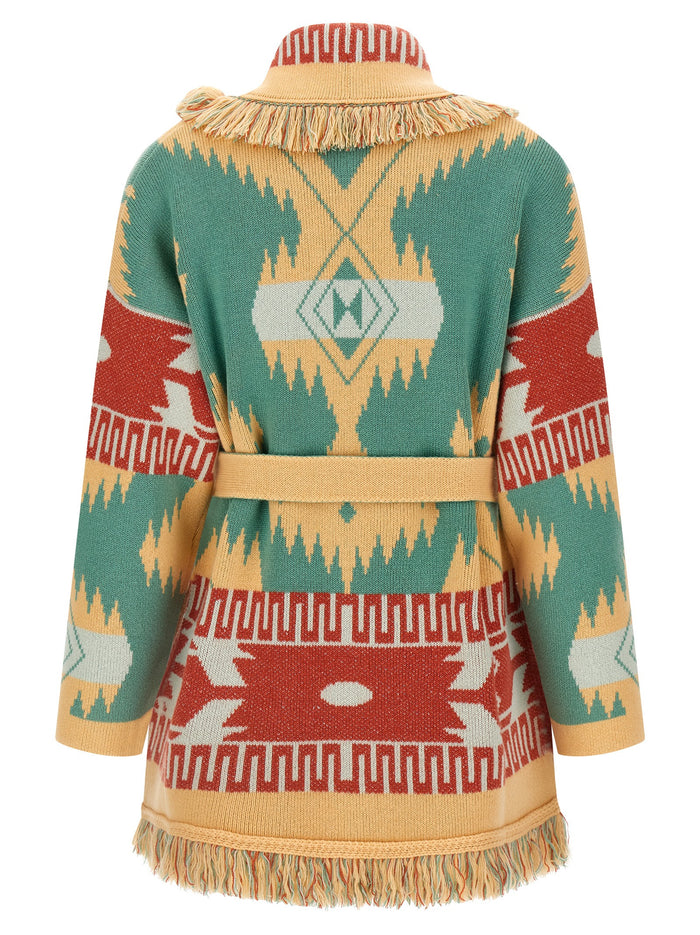 Icon cardigan Multicolor Cachemire Linen Sweater, Cardigans