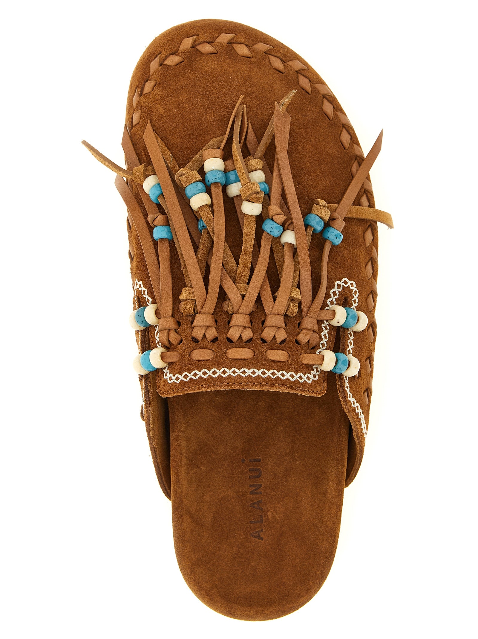 The Journey sabots Brown Calfskin Leather (bos Taurus) Flat Shoes