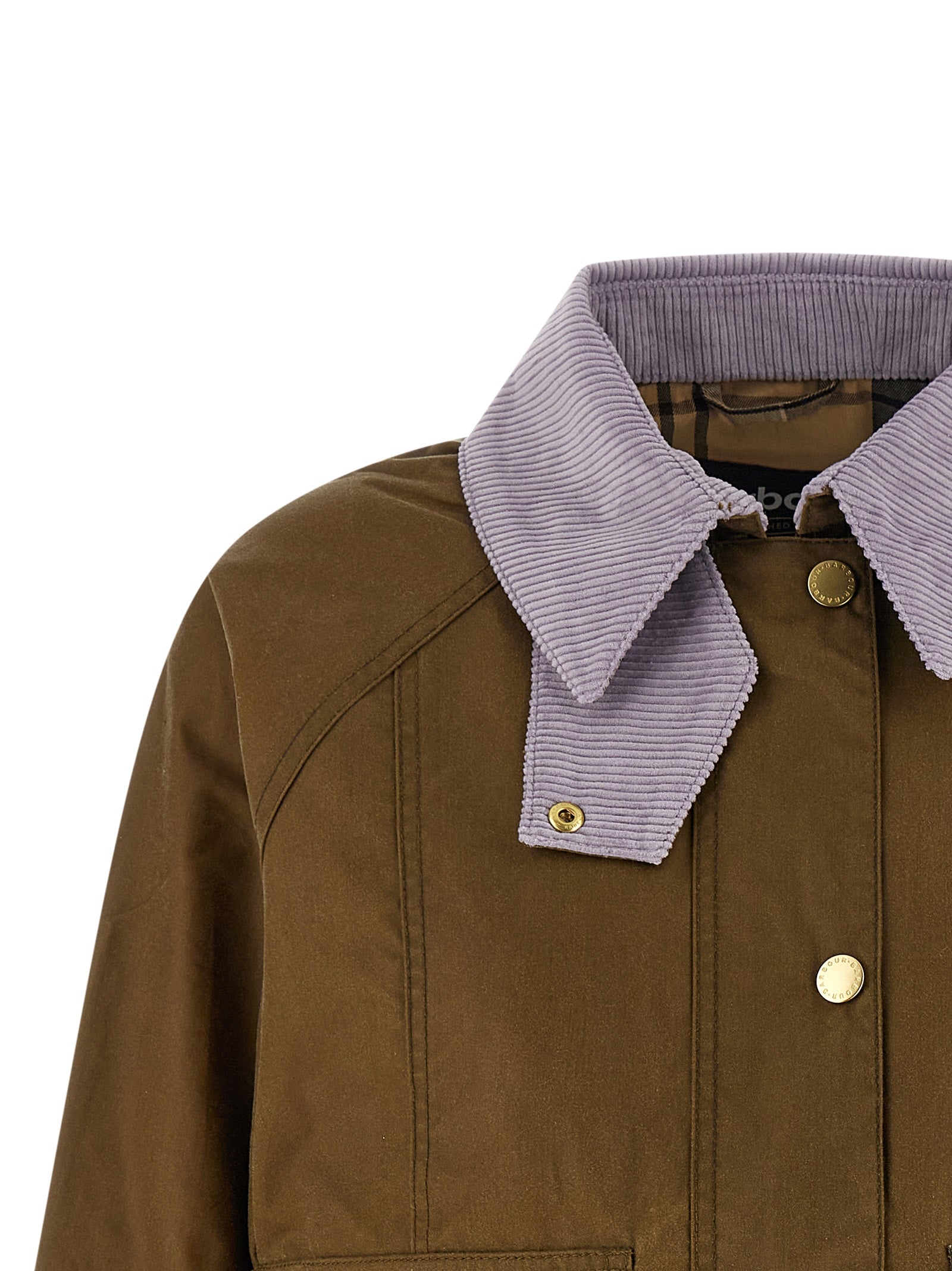 Beadnell Jacket Brown Waxed Cotton Down Jacket, Parka, Casual