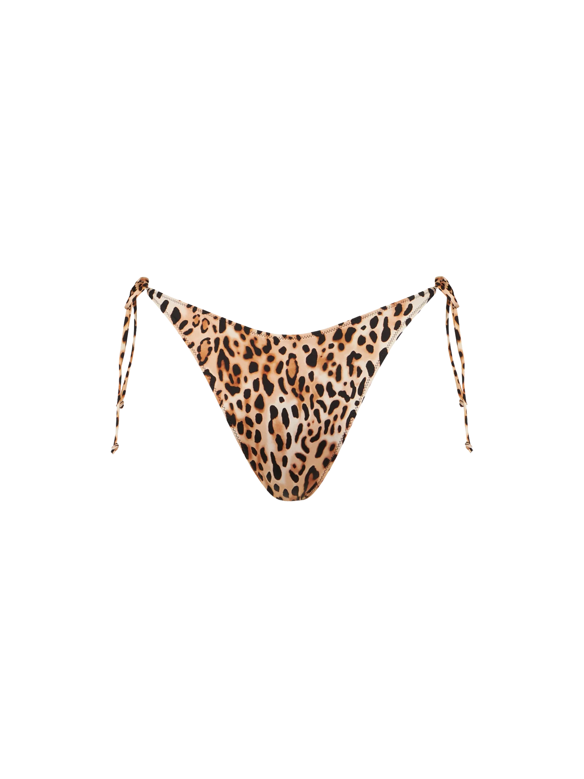 Virgo Leopard Print Swim Briefs Brown Bottom