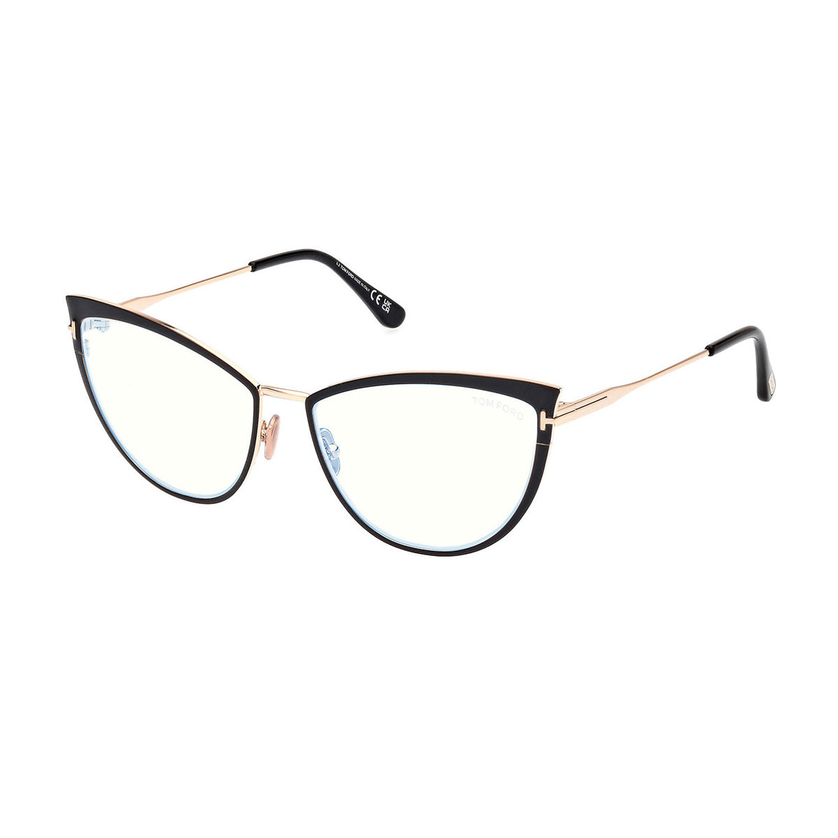 FT5877 001 Nero Metal Occhiali Vista