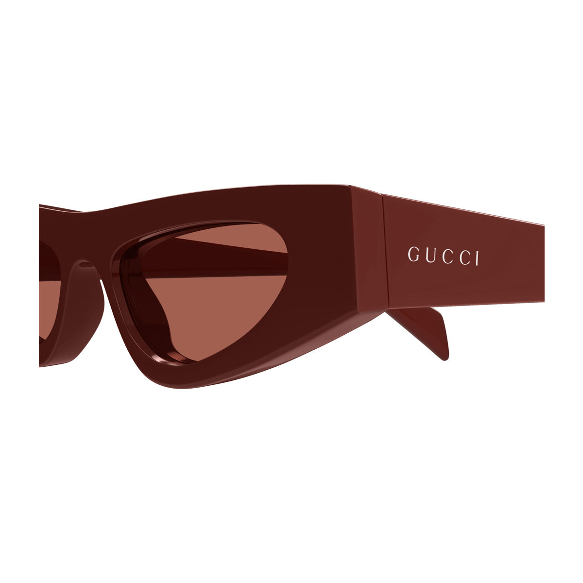 Gucci GG1779S Linea Fashion 003 Burgundy Brown Rosso Acetate Occhiali Da Sole