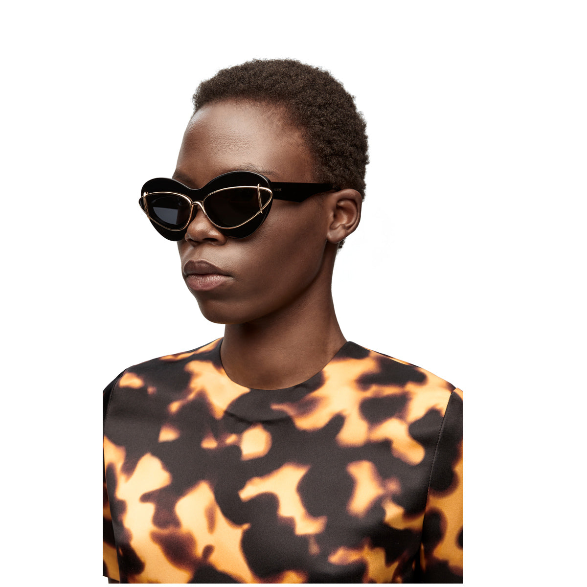 LW40119I DOUBLE FRAME 66a Rosa Acetato/ Metal Occhiali Sole