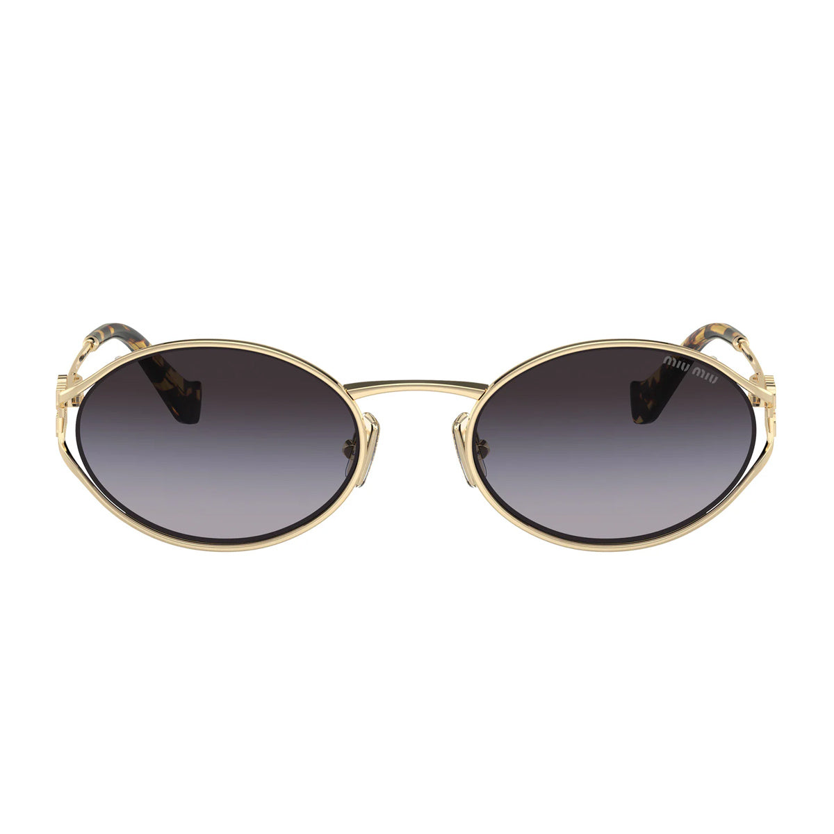 MiuMiu 0MU 52YS Miu Logo ZVN5D1 Gold Oro Metal Occhiali Da Sole