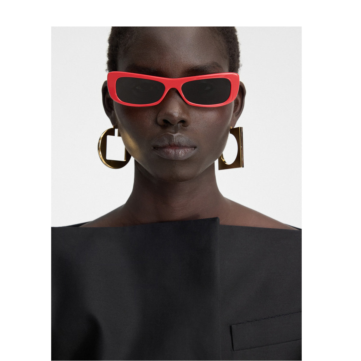 Jacquemus Les lunettes Capri JAC55 C2 red Rosso Acetate Occhiali Sole