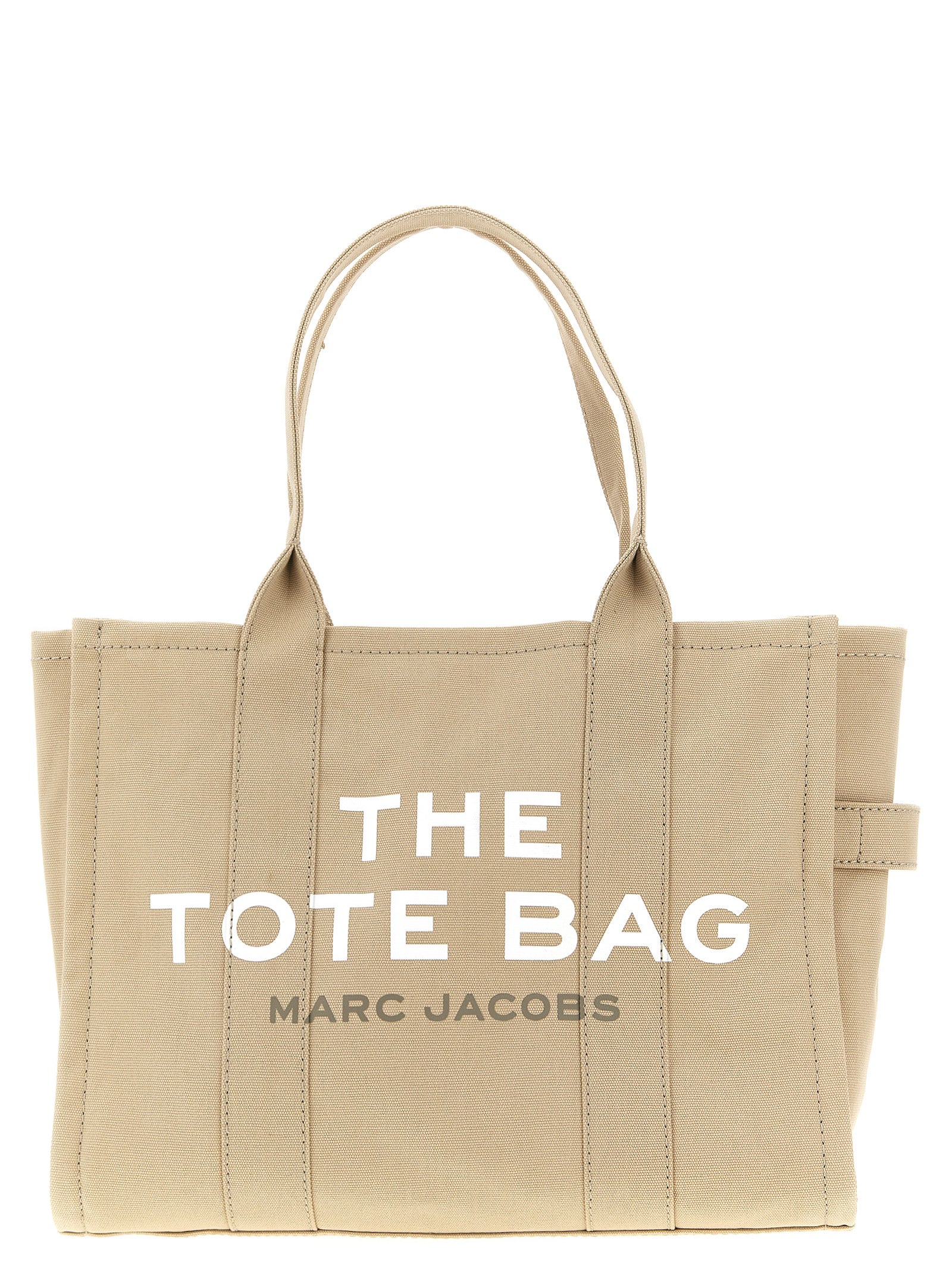 Shopping The Canvas Large Tote Beige Cotton Bag