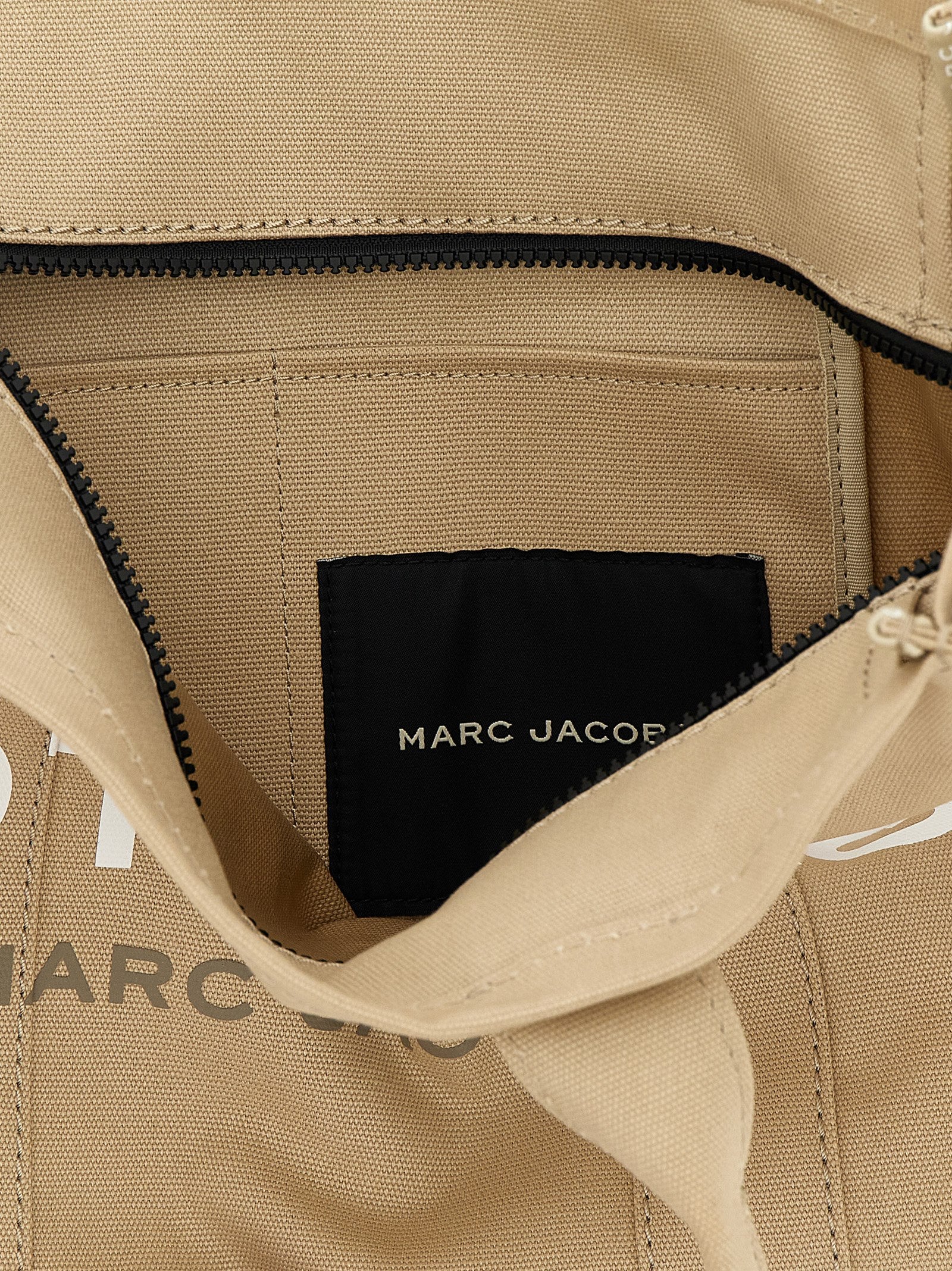 Shopping The Canvas Large Tote Beige Cotton Bag