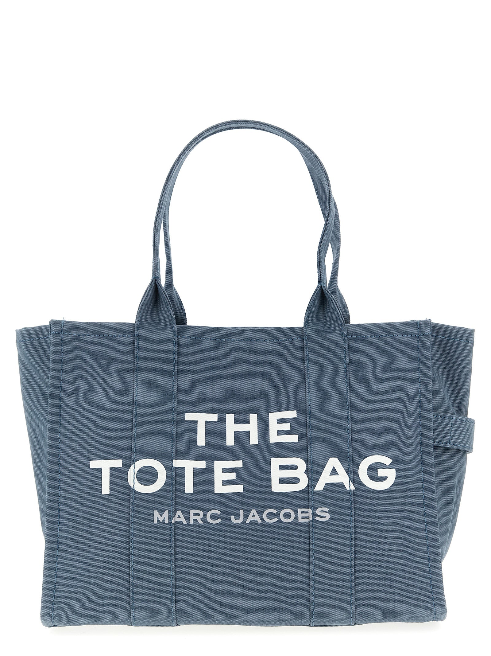 The Canvas Large Tote shopping bag Blue Cotton