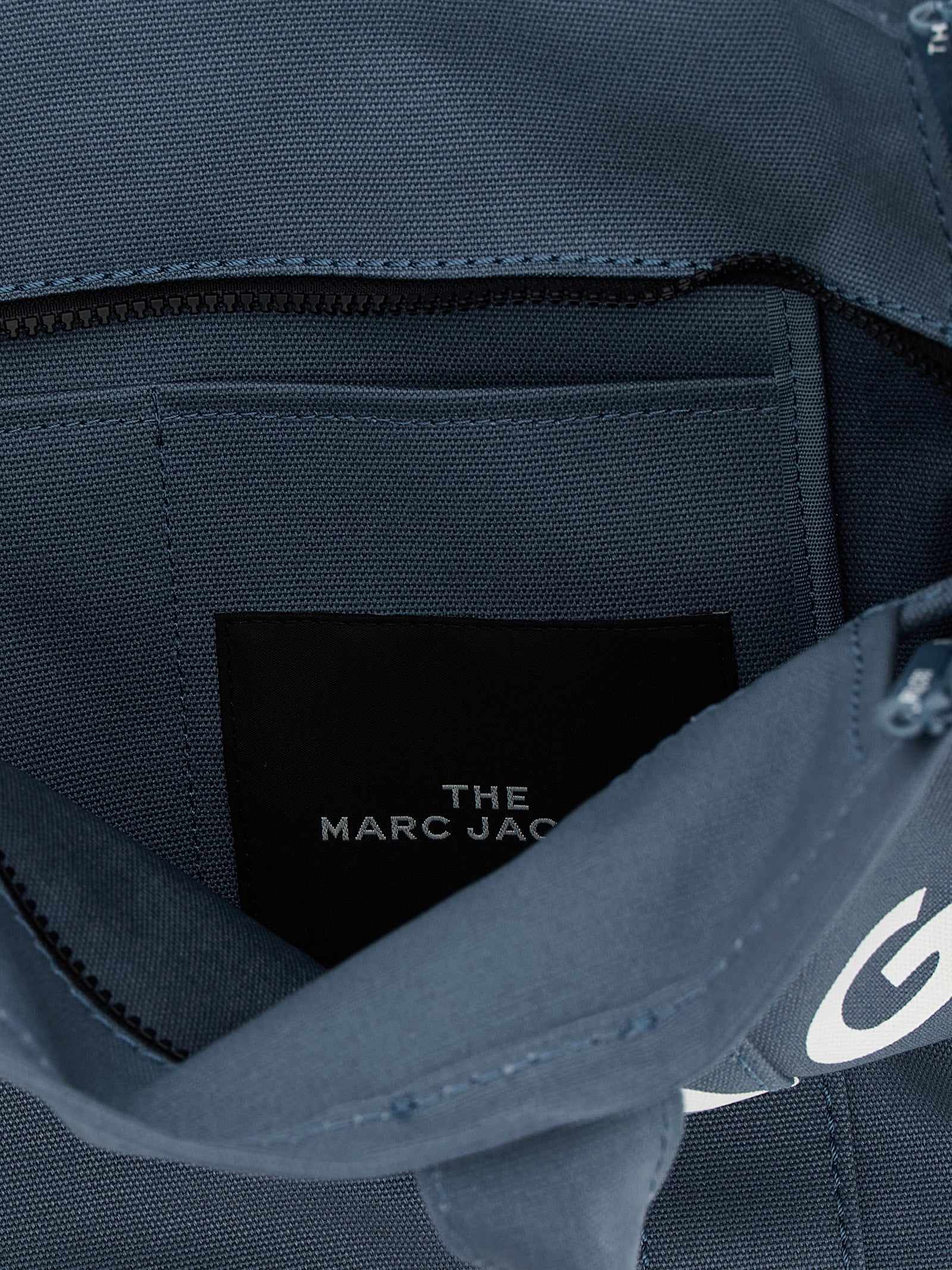 The Canvas Large Tote shopping bag Blue Cotton
