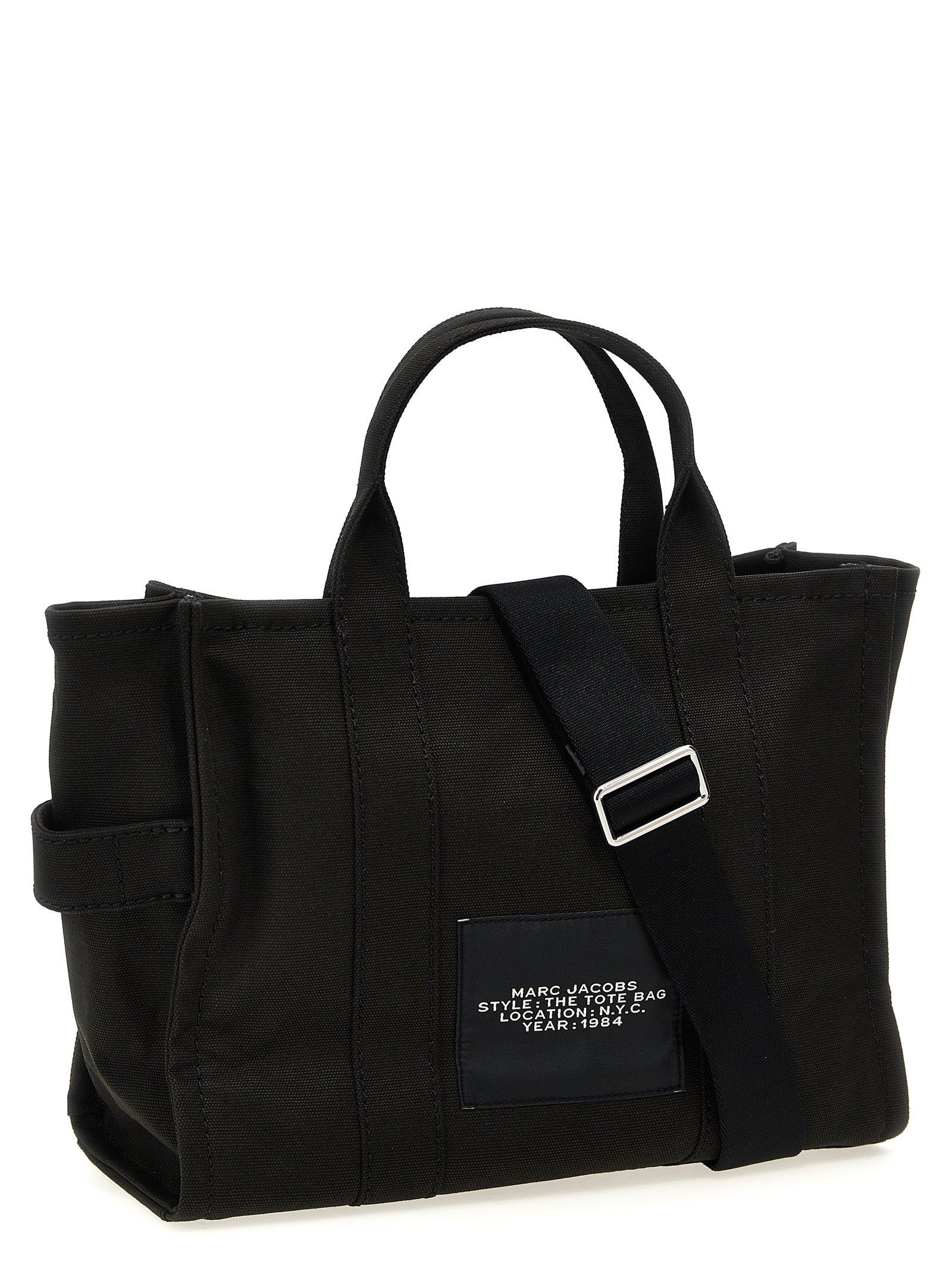 Shopping The Canvas Medium Tote Black Cotton Bag