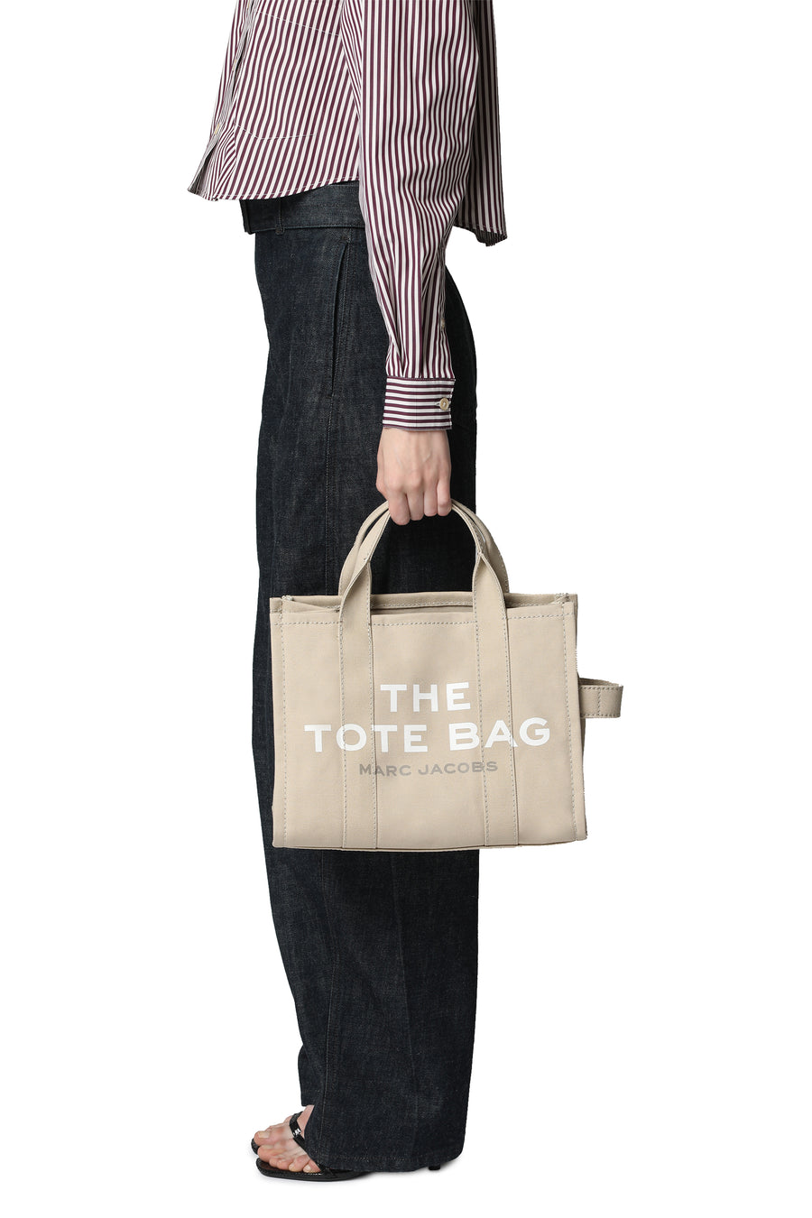 Tote Bag Medium Canvas Beige Cotton