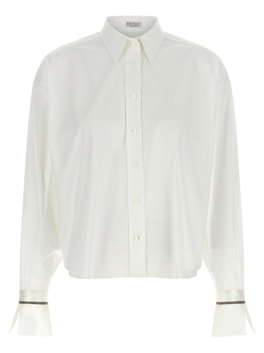 Brunello Cucinelli Shiny Cuffs Shirt