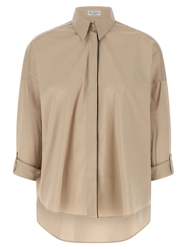 Brunello Cucinelli Shiny Trim Shirt