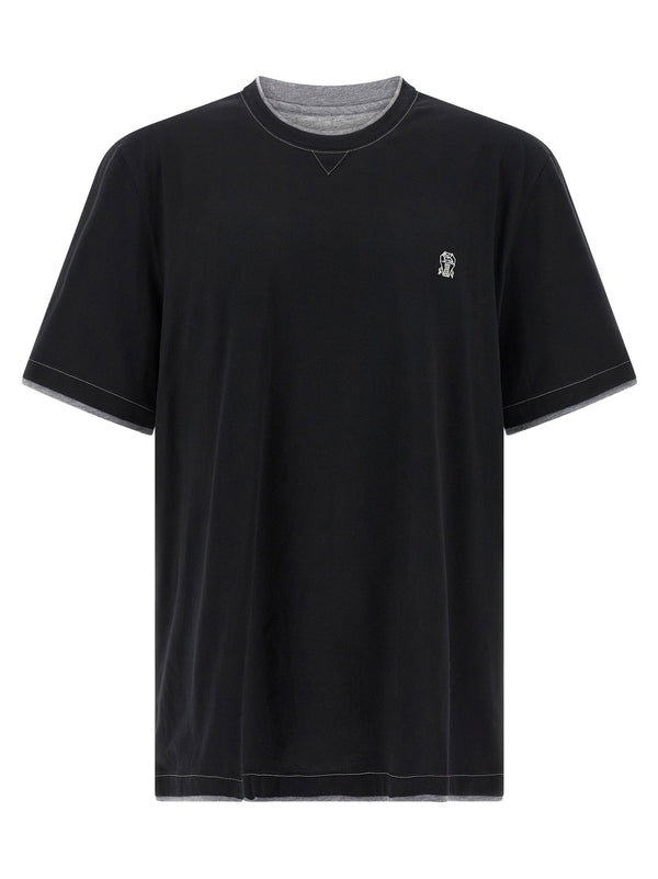 Brunello Cucinelli Double Layer T-shirt