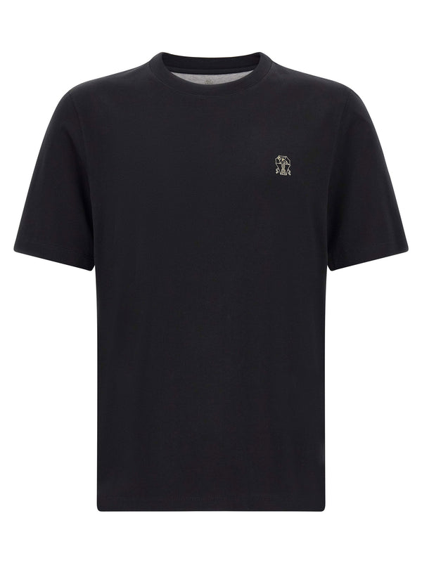 Brunello Cucinelli Logo Embroidery T-shirt