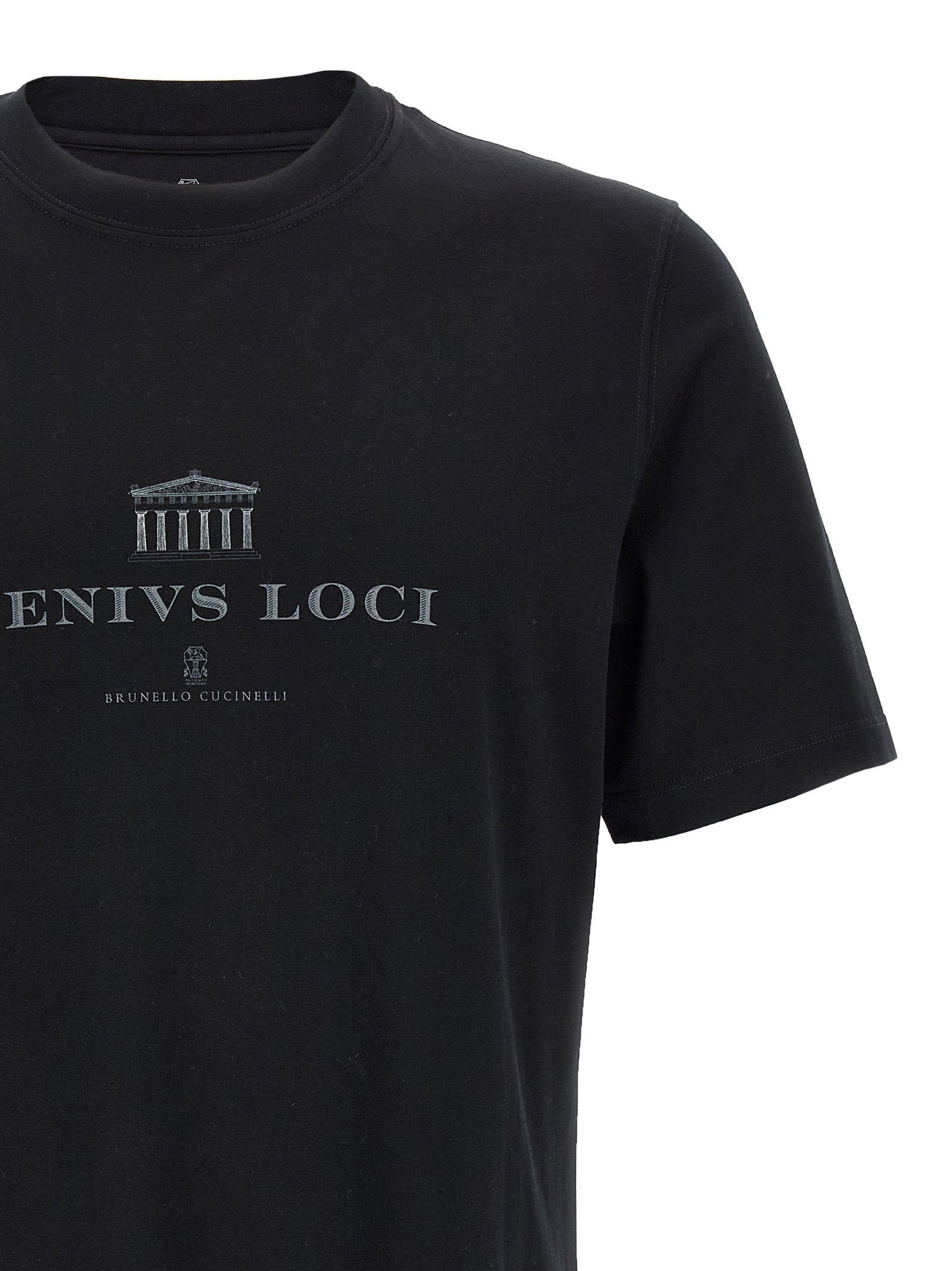Genius Loci T-Shirt Black Cotton