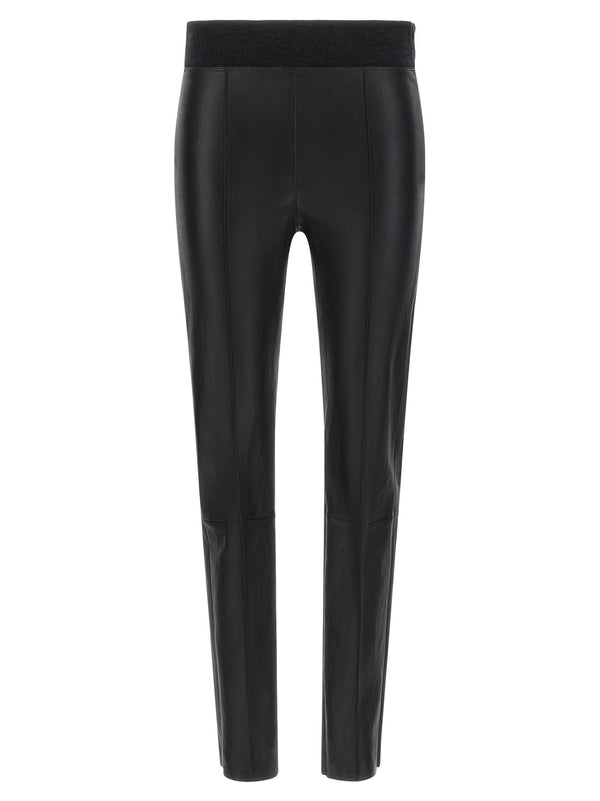 Brunello Cucinelli Stretch Nappa Leather Leggings
