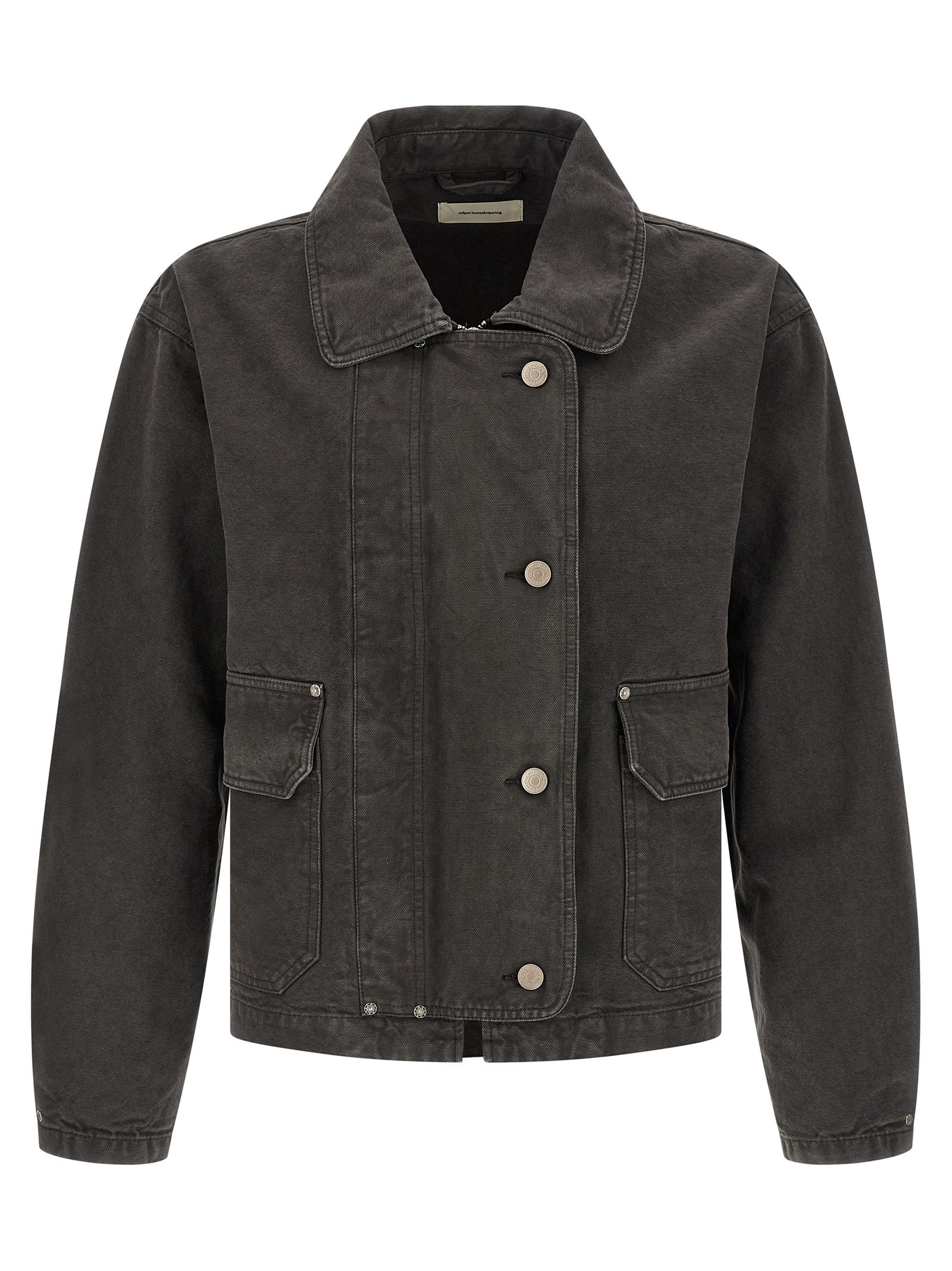 Courier jacket Gray Organic Cotton Down Jacket, Parka, Casual