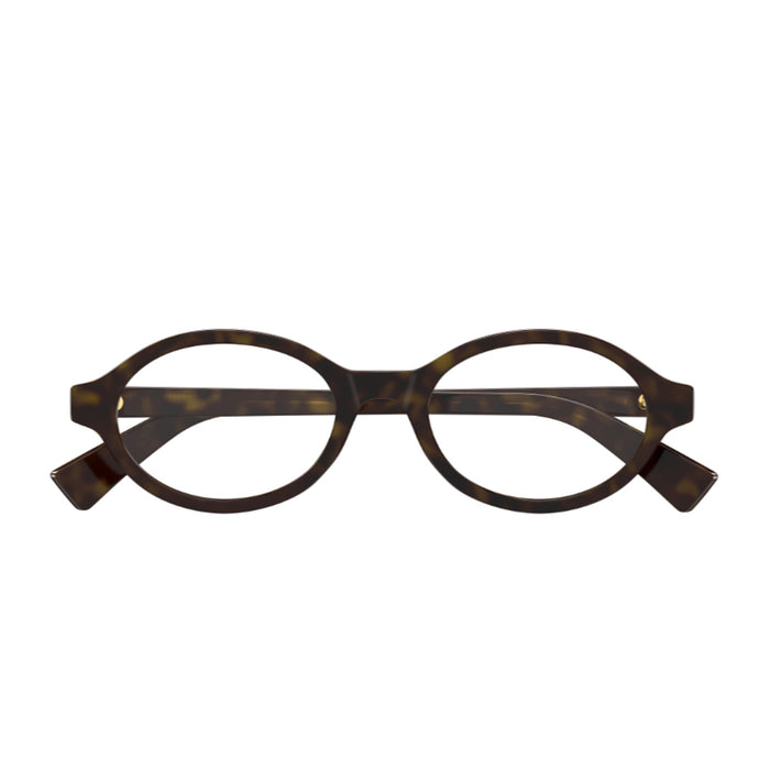 Bottega Veneta BV1367O Linea Triangle 002 Havana Recycled Acetate Occhiali Da Vista