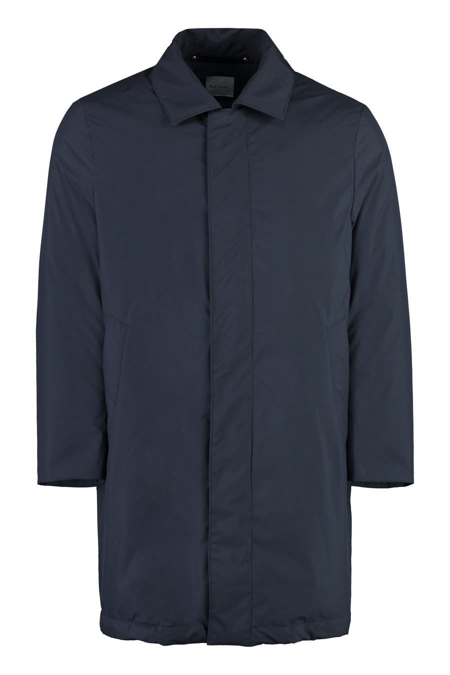 Technical Fabric Parka Blue Polyester Parkas