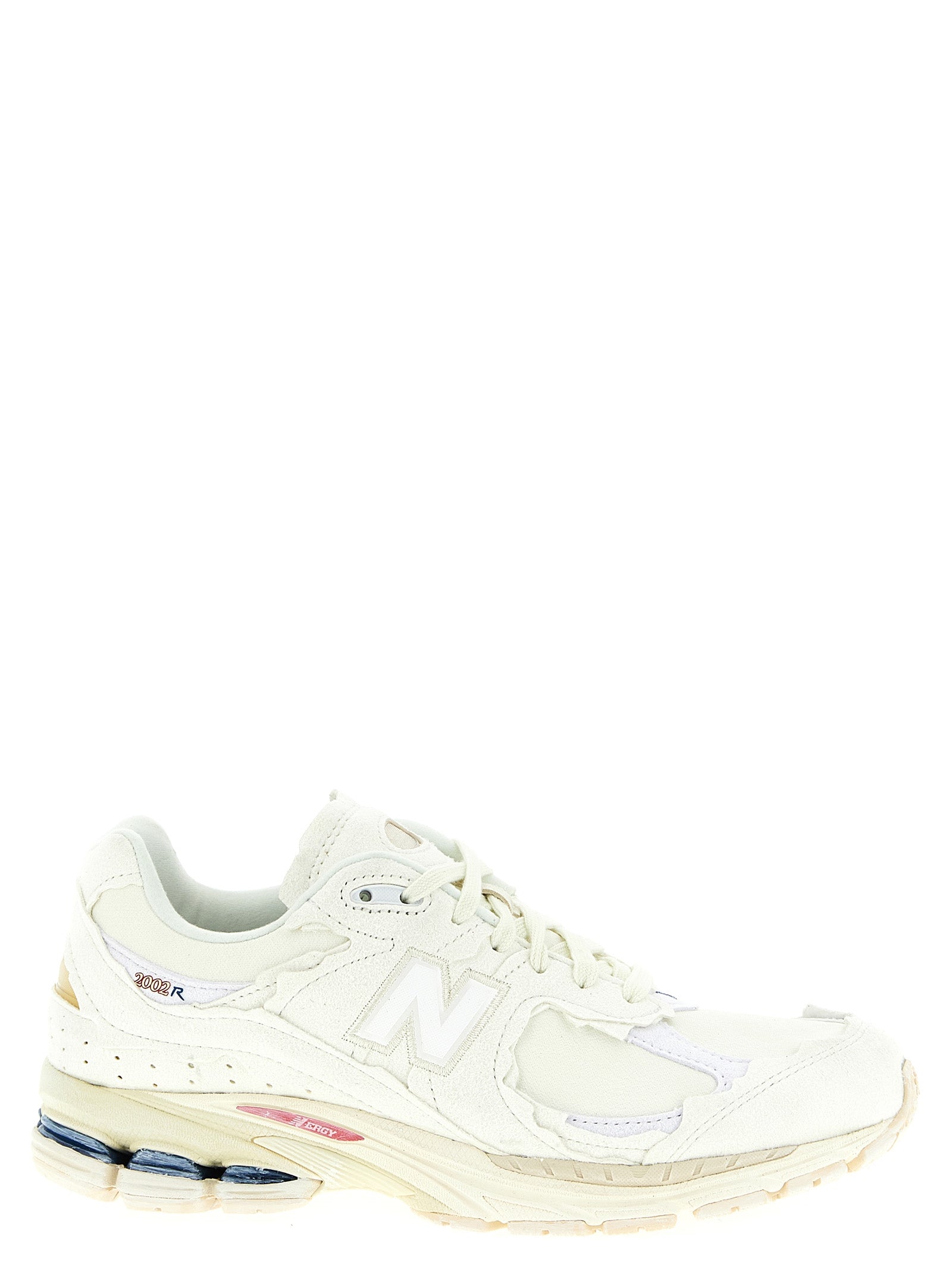 2002 Sneakers White Suede Textile