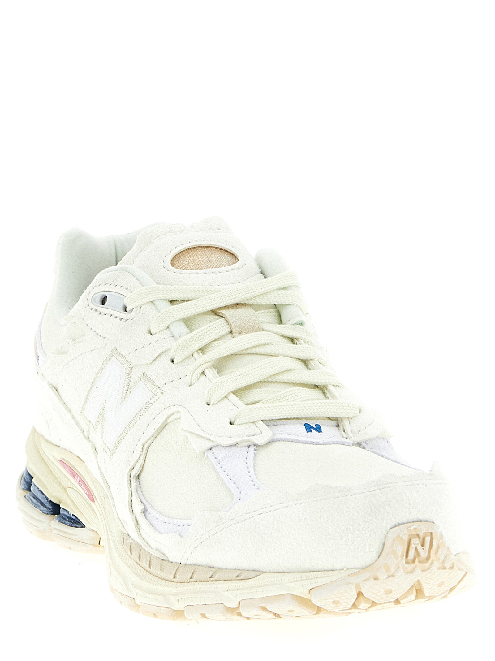 2002 Sneakers White Suede Textile