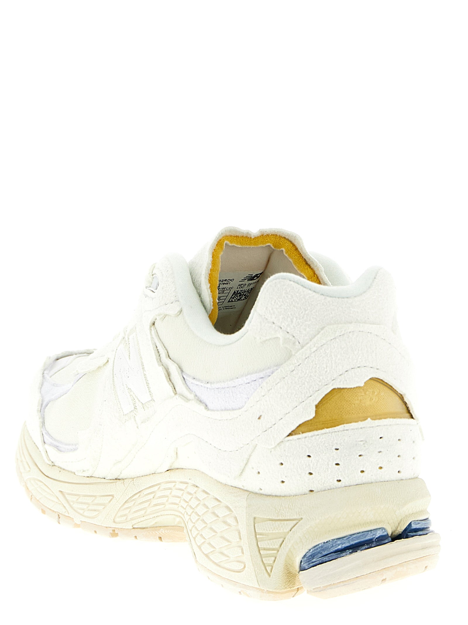 2002 Sneakers White Suede Textile