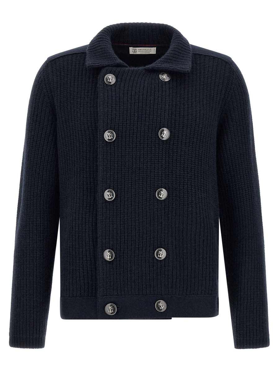Brunello Cucinelli Cardigan — Navy