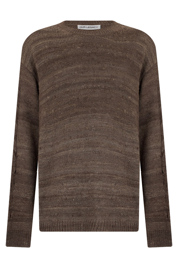 Sweater Silk Brown Sweatshirts