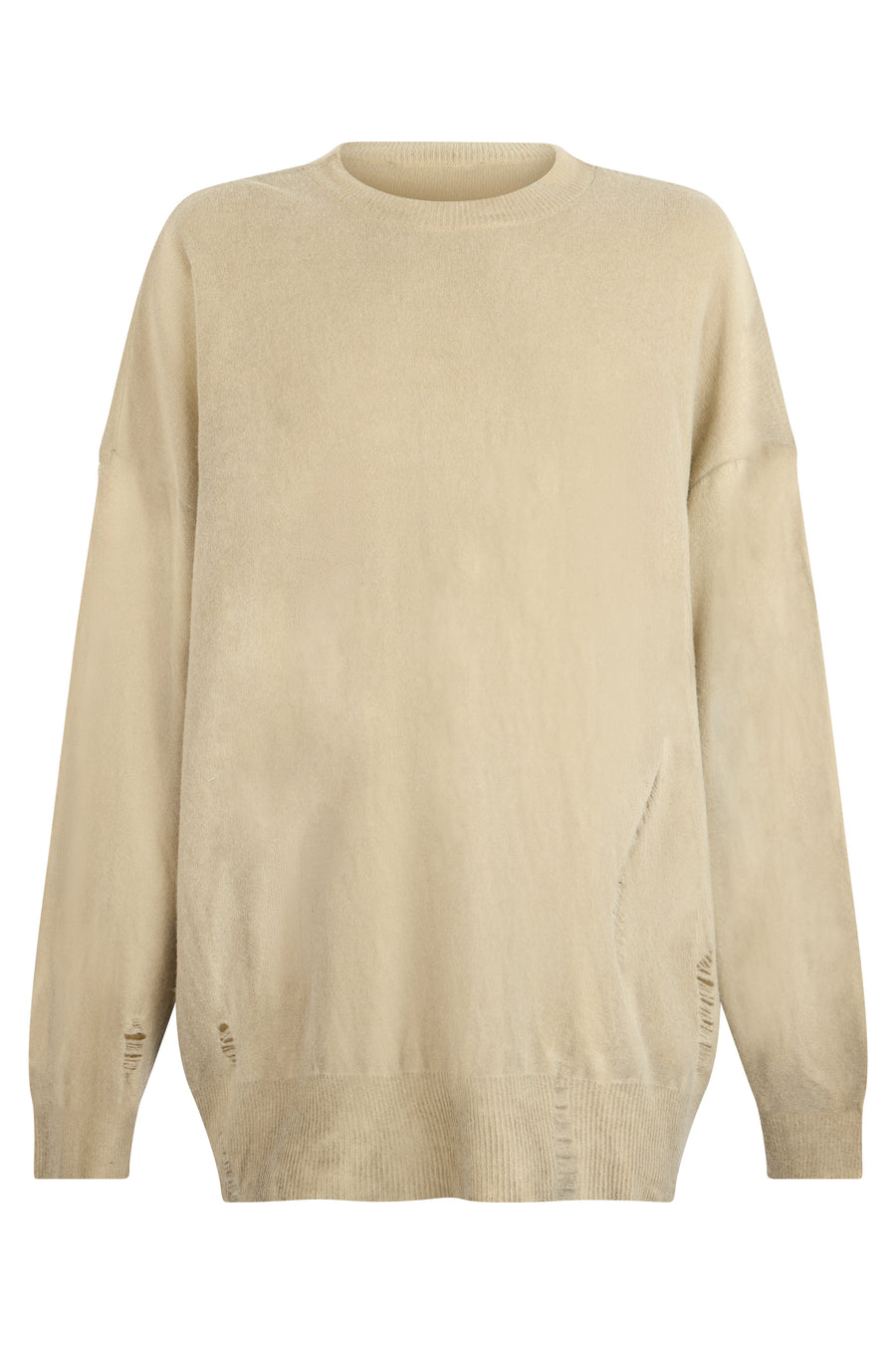 Wool Sweater Beige Merino Sweatshirts