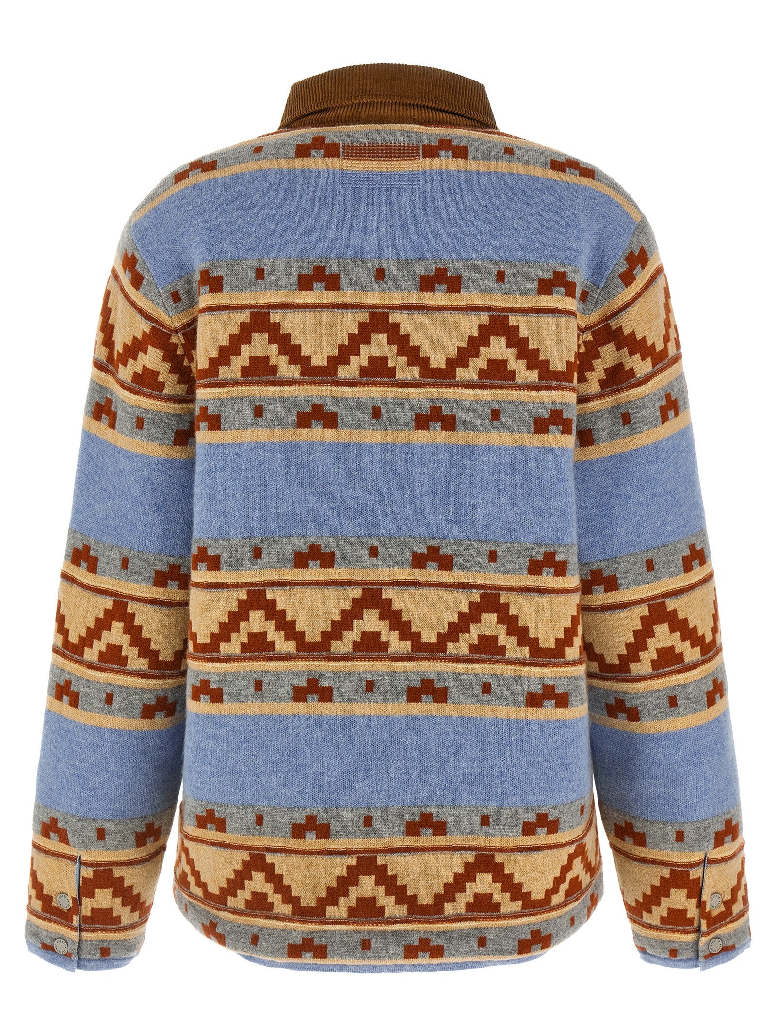 Western Industry jacket Light Blue Wool Cachemire Down Jacket, Parka, Casual