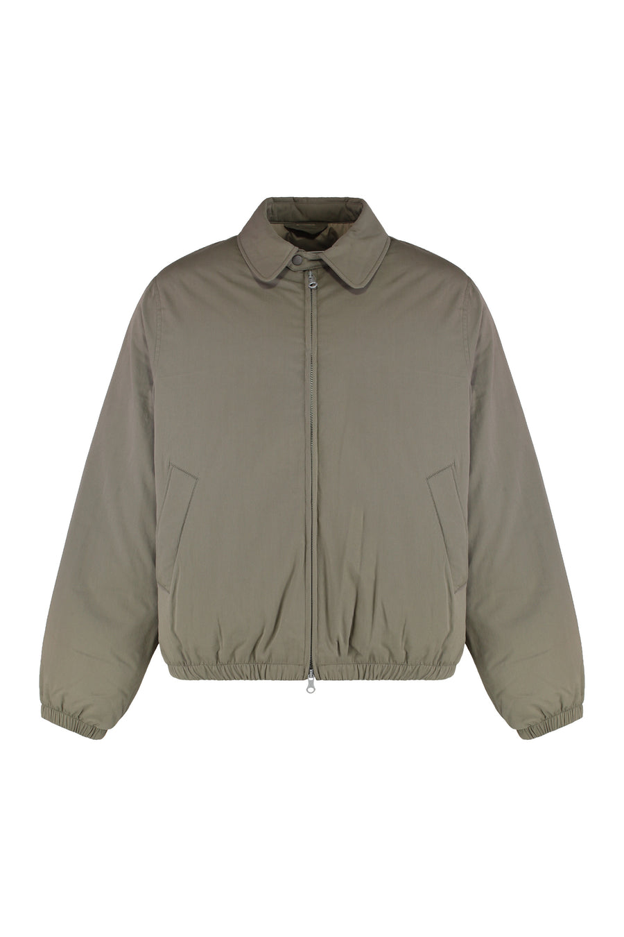 Avenue Cotton-Blend Bomber Jacket Khaki
