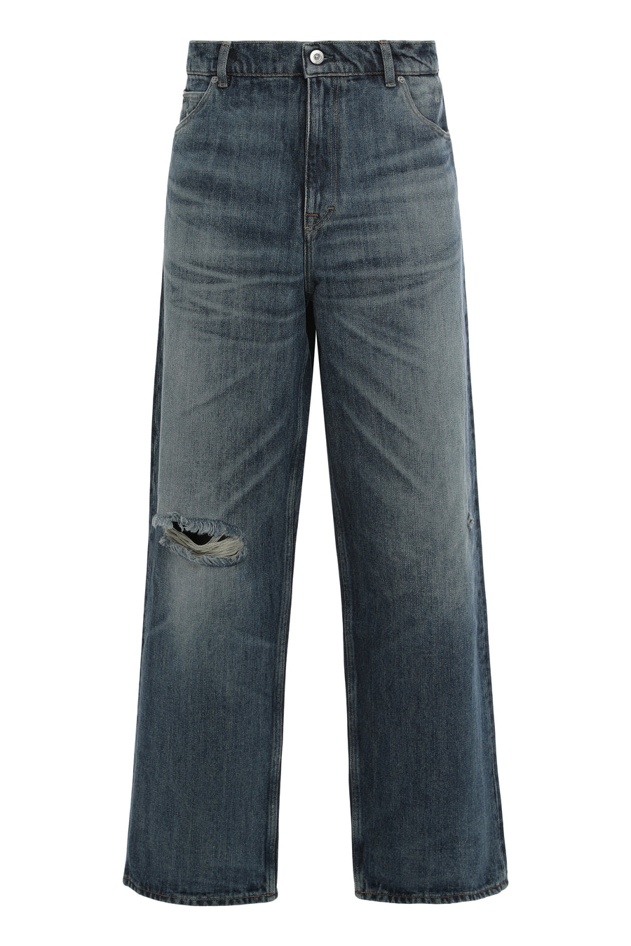 Straight Jeans Vast Cut Denim Cotton Regular & Straight-leg