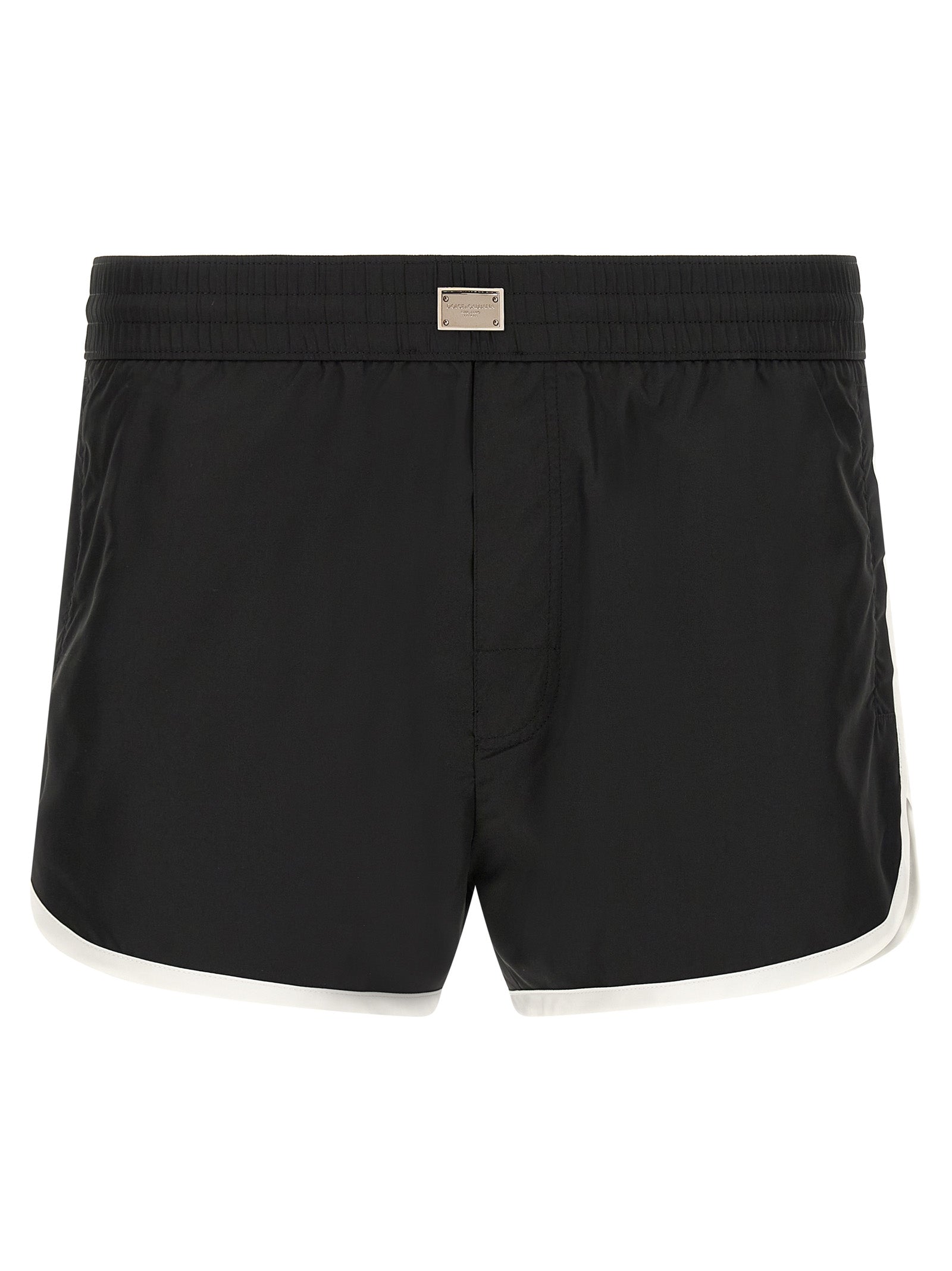 Logo swimsuit White/black Polyamide Beachwear