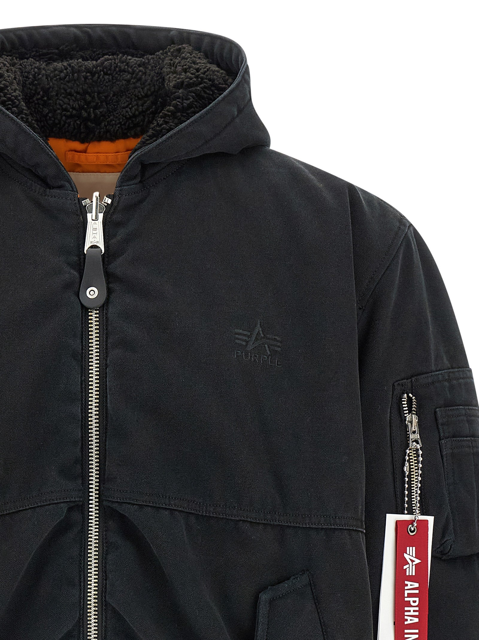 Alpha Industries x Purple reversible bomber jacket Multicolor Cotton Down Jacket, Parka, Casual