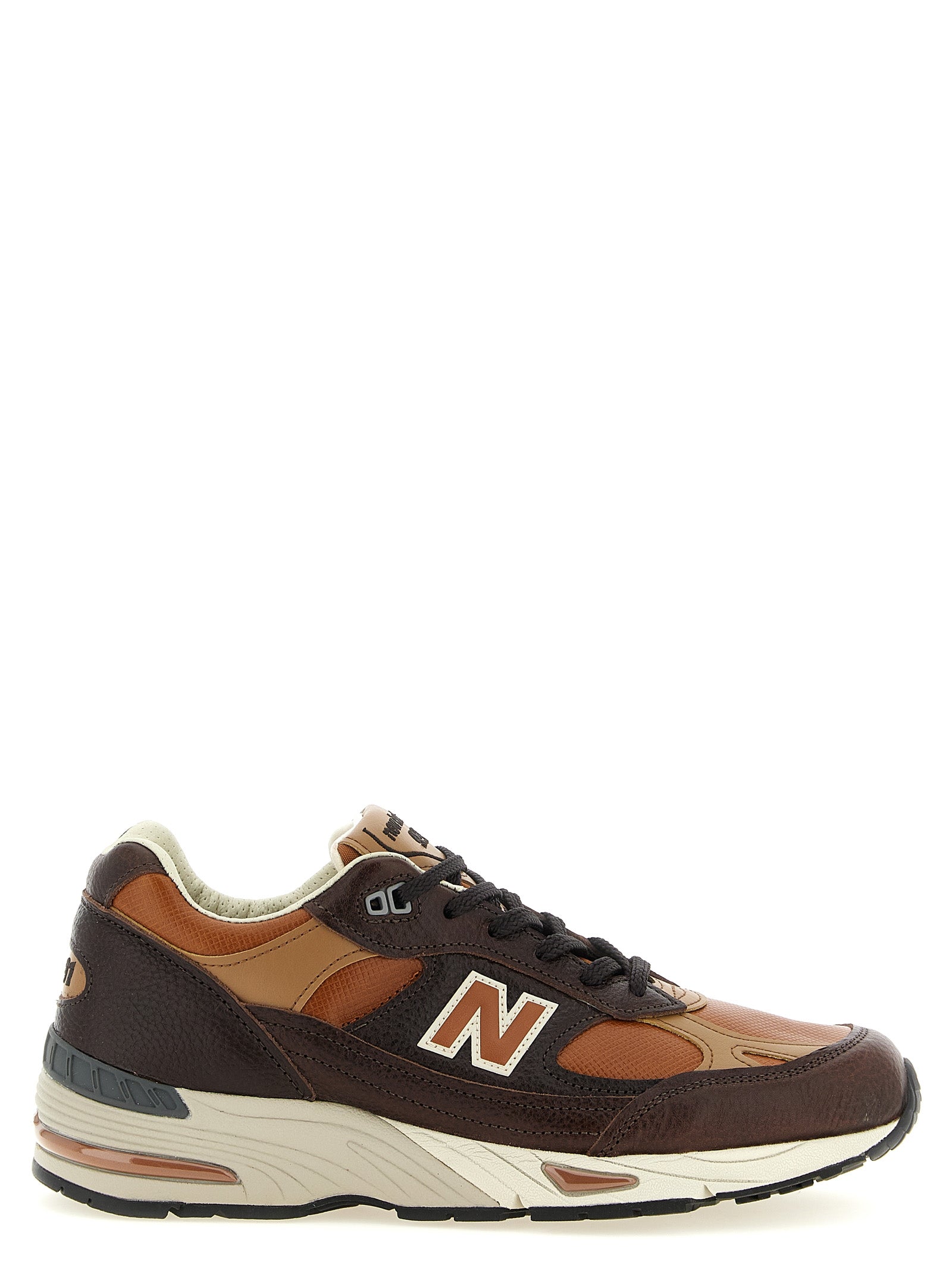 Made Uk 991v1 Sneakers Brown Calfskin Leather (bos Taurus)