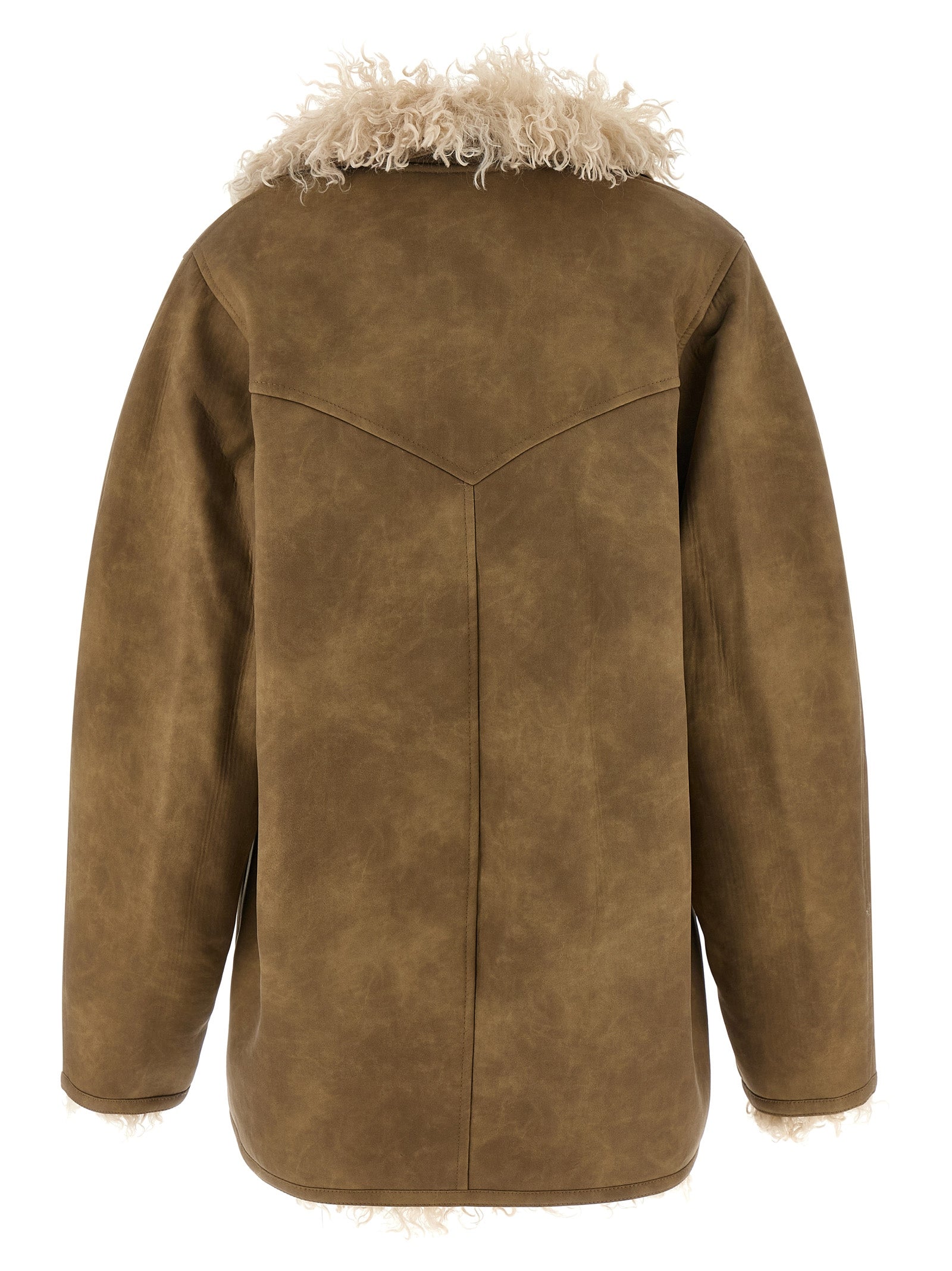Clea jacket Beige Polyurethane Down Jacket, Parka, Casual