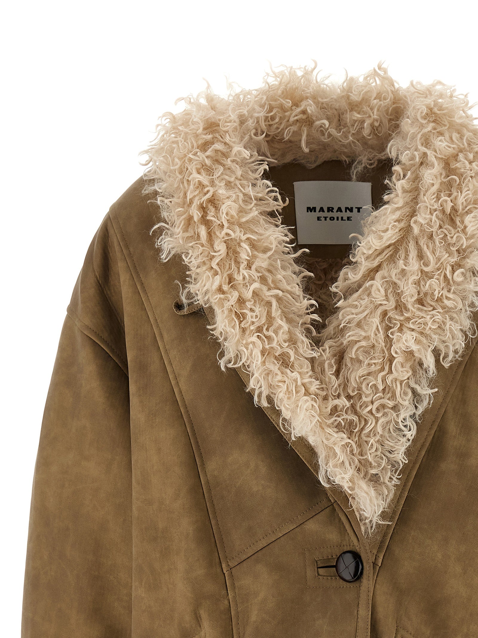 Clea jacket Beige Polyurethane Down Jacket, Parka, Casual