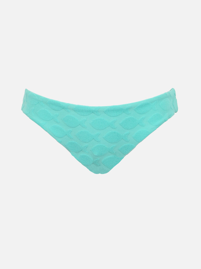 Girl Water Green Swim Briefs Madame With Bow Bottom
